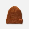 Merinowolle-Strickmütze – Unisex-Mütze aus Merinowolle in Kupfer