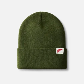 Mütze mit Logo-Strickmuster Mütze mit Logo-Strickmuster in Oliv