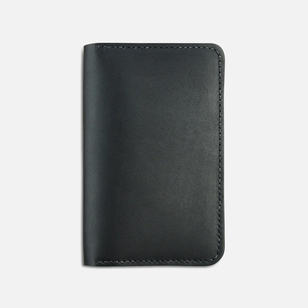 Passport-Geldbörse – Unisex-Geldbörse aus schwarzem Frontier-Leder