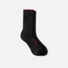 Performance-Socken für Damen, leicht, Crew-Socken, Unisex-Socken aus CoolMax®-Mischung in Schwarz