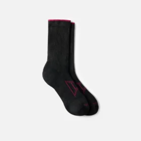 Performance-Socken für Damen, leicht, Crew-Socken, Unisex-Socken aus CoolMax®-Mischung in Schwarz