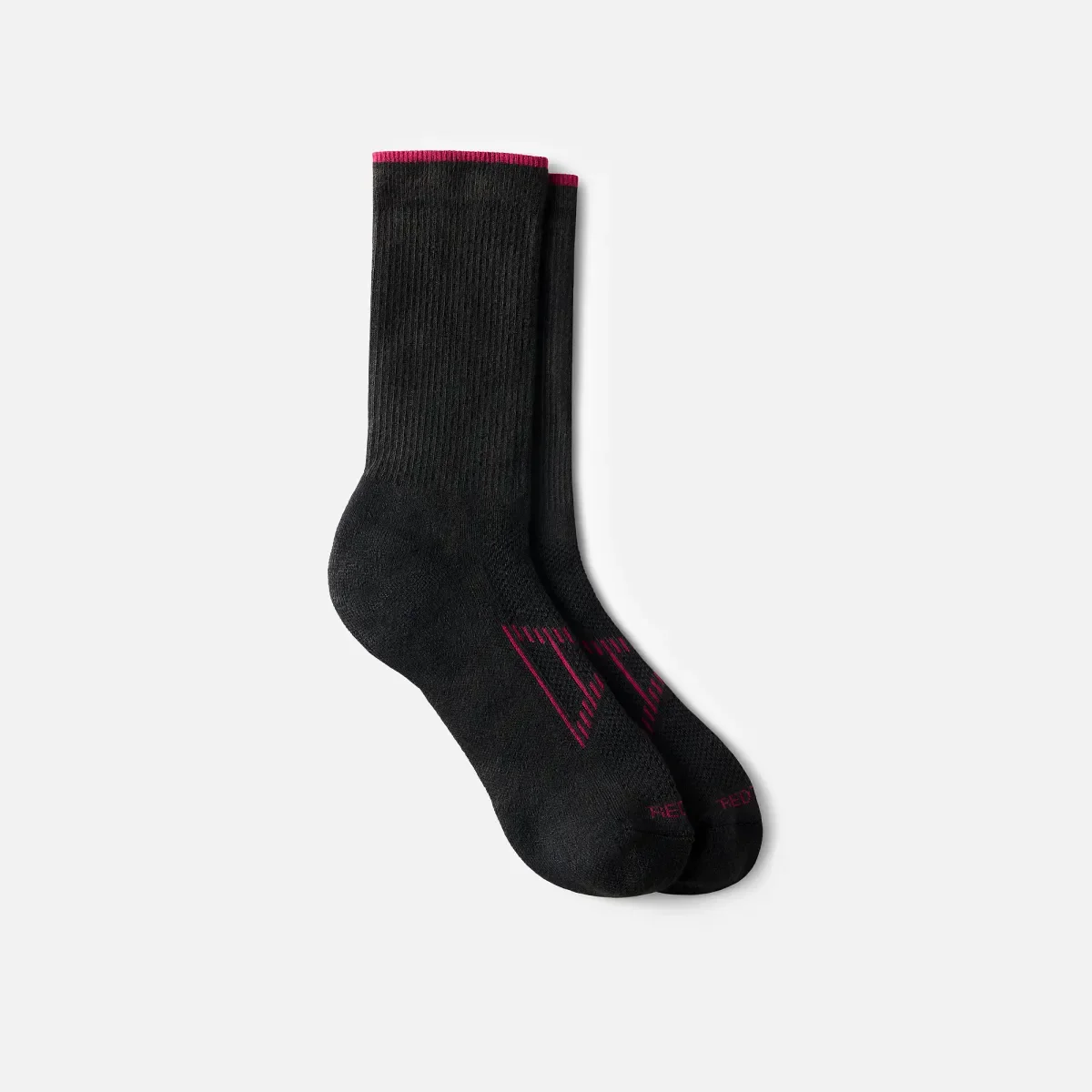 Performance-Socken für Damen, leicht, Crew-Socken, Unisex-Socken aus CoolMax®-Mischung in Schwarz