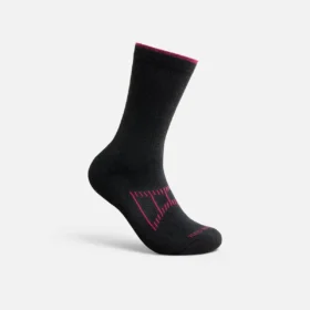 Performance-Socken für Damen, leicht, Crew-Socken, Unisex-Socken aus CoolMax®-Mischung in Schwarz