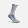 Performance Work – Leichte Unisex-Crew-Socken aus CoolMax®-Mischung für Damen in Grau