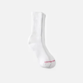 Performance Work Medium Weight Crew Unisex-Socken aus Acrylmischung in Weiß