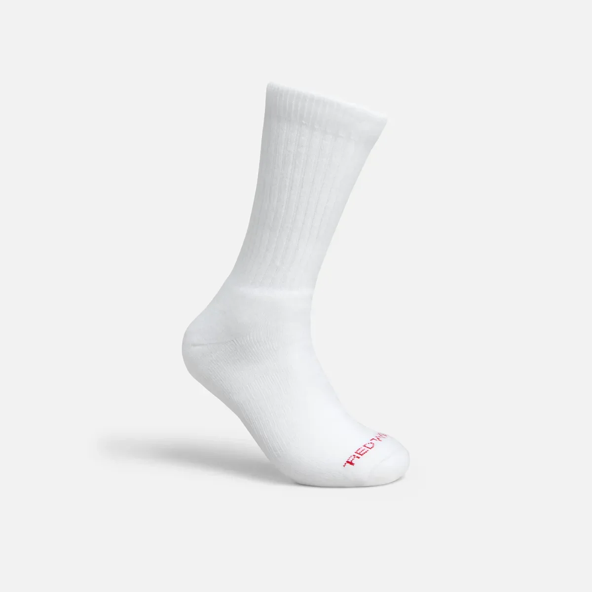 Performance Work Medium Weight Crew Unisex-Socken aus Acrylmischung in Weiß