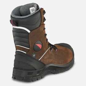 PetroKing Herren-Sicherheitsstiefel mit Schutz vor elektrischen Gefahren, Durchstichfestigkeit, Wasserdichtheit und Gefütterung, 8 Zoll, mit Sicherheitsschuhen