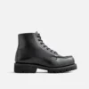 Porter Moc Damen-Stiefel aus schwarzem „Boundary“-Leder
