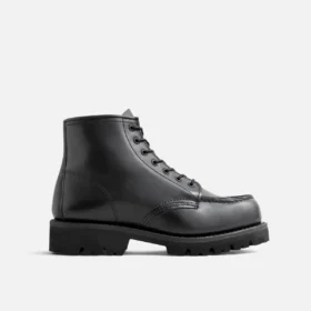 Porter Moc Damen-Stiefel aus schwarzem „Boundary“-Leder