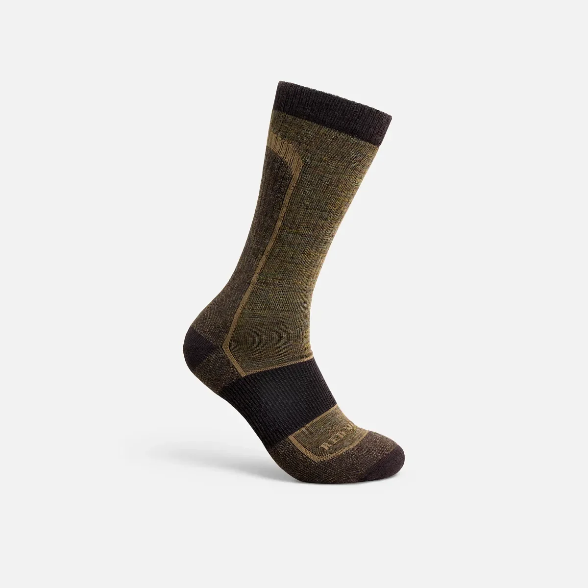 Premium Safety Light Weight Crew Unisex-Socken aus Merinowollmischung in Braun