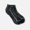 Premium Safety Medium Weight Quarter Crew – Unisex-Socken aus Merinowollmischung in Schwarz