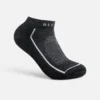 Premium Safety Medium Weight Quarter Crew – Unisex-Socken aus Merinowollmischung in Schwarz