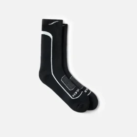Premium-Sicherheitssocken für Damen, leicht, 3/4-Socken aus Merinowollmischung in Schwarz und Grau