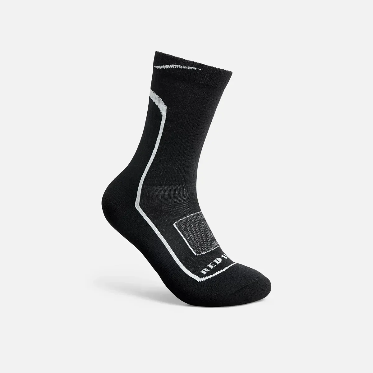 Premium-Sicherheitssocken für Damen, leicht, 3/4-Socken aus Merinowollmischung in Schwarz und Grau