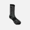 Premium-Sicherheitssocken für Damen, leicht, Crew-Socken, Unisex, aus Merinowollmischung, in Schwarz
