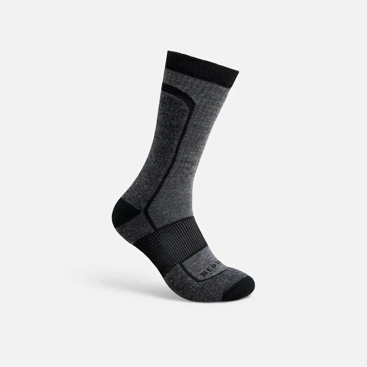 Premium-Sicherheitssocken für Damen, leicht, Crew-Socken, Unisex, aus Merinowollmischung, in Schwarz