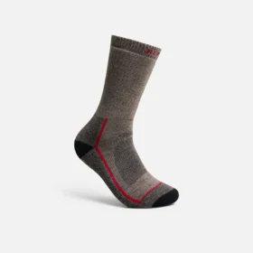 Premium-Sicherheitssocken, mittelschwer, Unisex, aus Merinowollmischung, in Braun