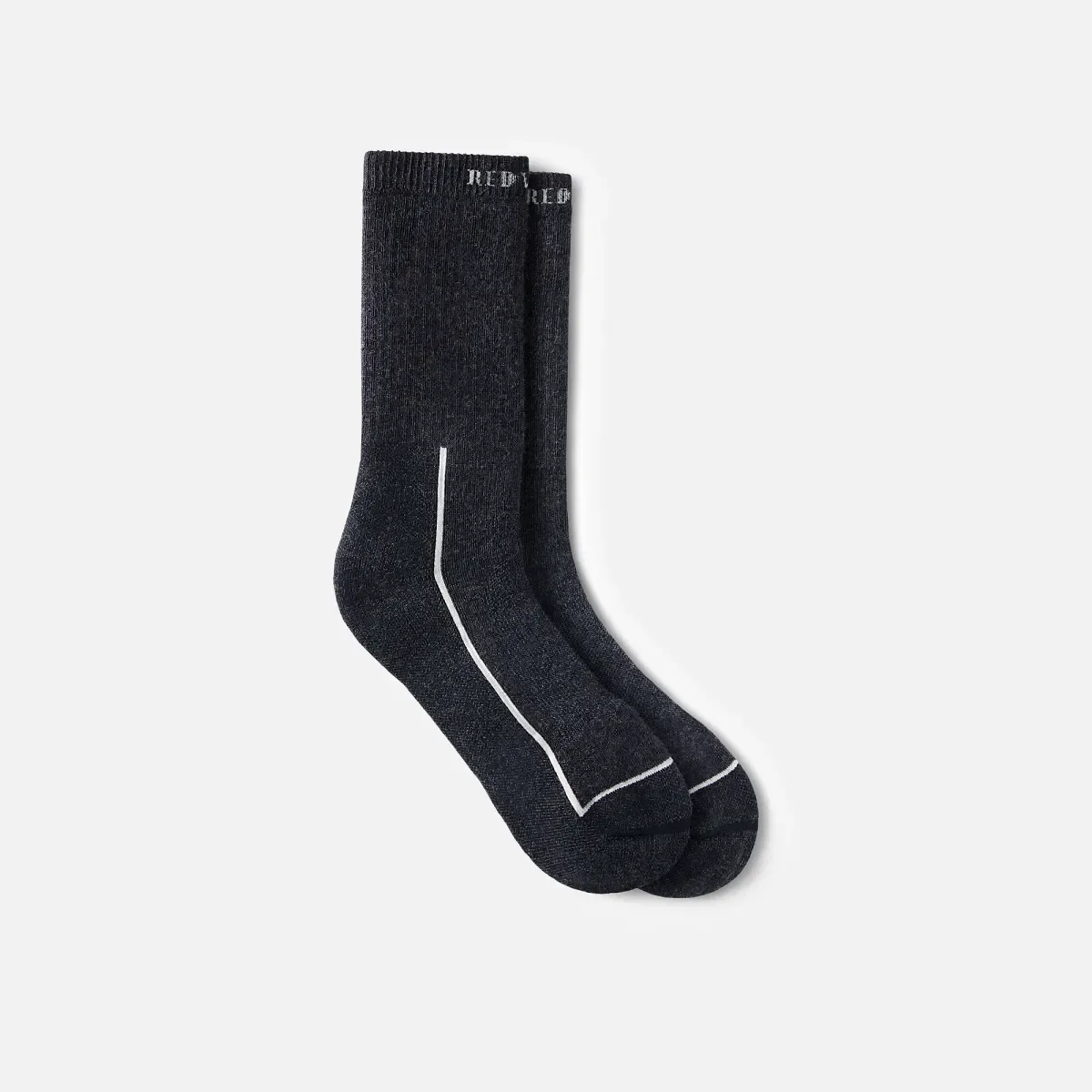 Premium-Sicherheitssocken, mittelschwer, Unisex-Crew-Socken aus Merinowollmischung in Schwarz