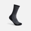 Premium Socken für die Arbeit – Unisex-Crew-Socken aus Merinowollmischung in Schwarz