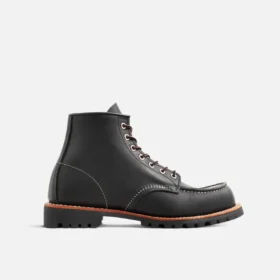 Roughneck Herrenstiefel aus schwarzem „Oil Slick“-Leder