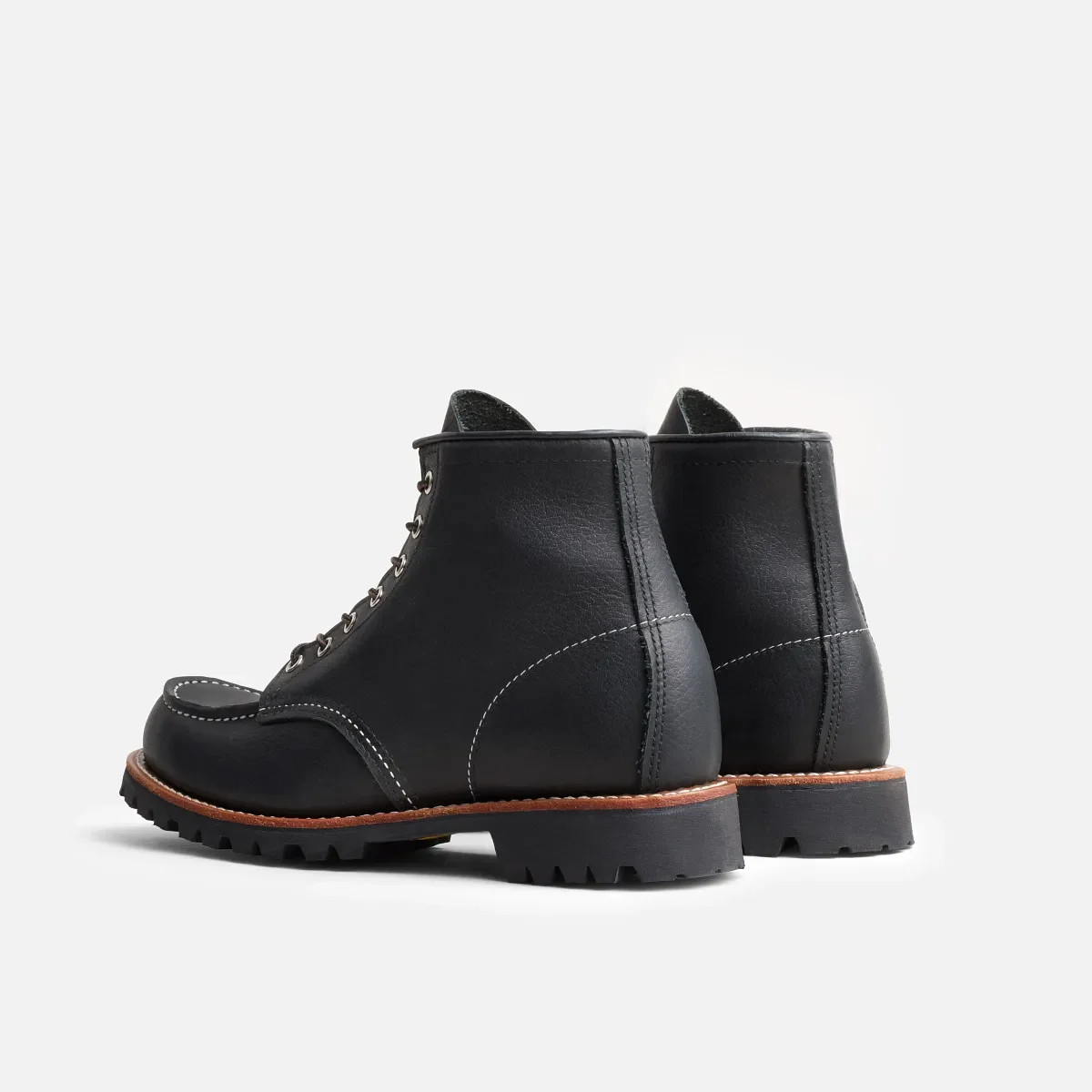 Roughneck Herrenstiefel aus schwarzem „Oil Slick“-Leder