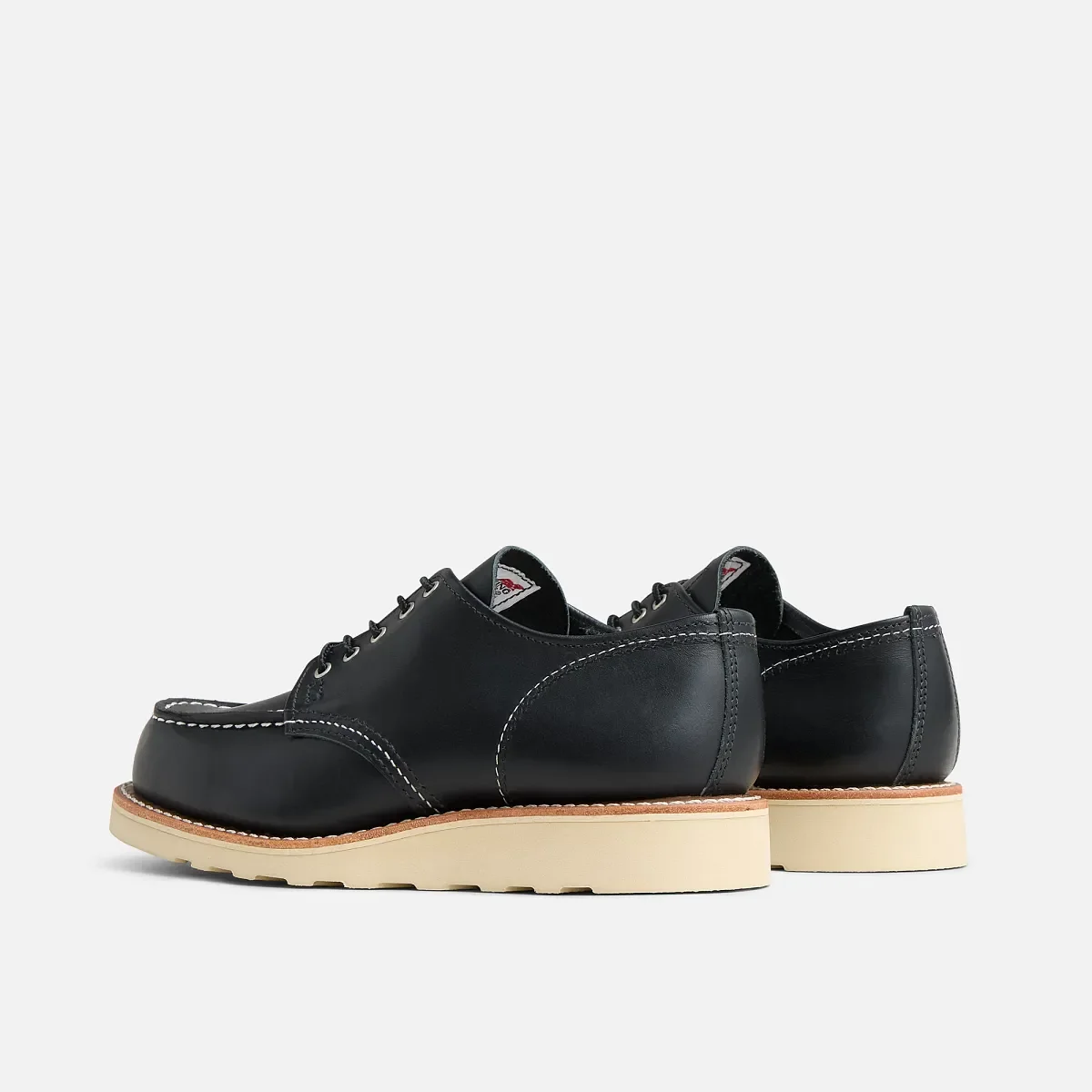 Shop Moc Oxford Damen-Shop-Moc-Oxford aus schwarzem Boundary-Leder
