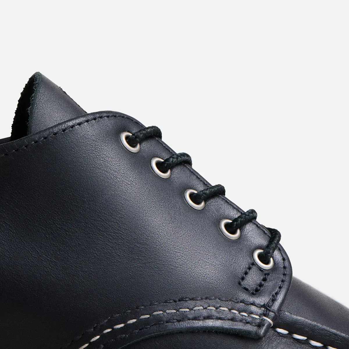 Shop Moc Oxford Damen-Shop-Moc-Oxford aus schwarzem Boundary-Leder