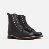 Silversmith Damen-Kurzstiefel aus schwarzem Boundary-Leder