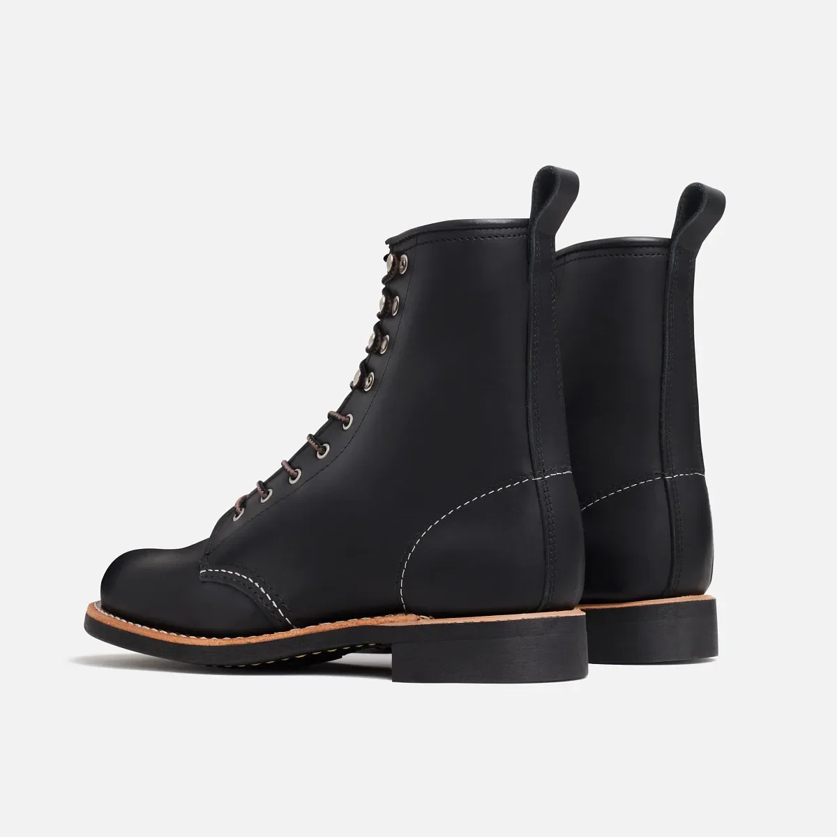 Silversmith Damen-Kurzstiefel aus schwarzem Boundary-Leder