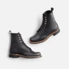 Silversmith Damen-Kurzstiefel aus schwarzem Boundary-Leder