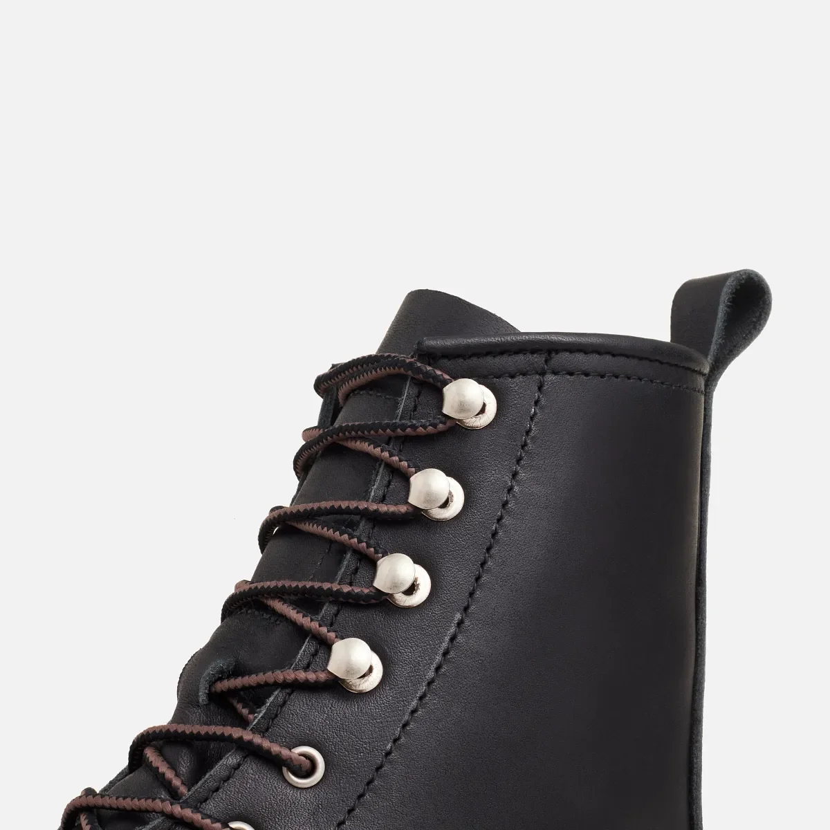 Silversmith Damen-Kurzstiefel aus schwarzem Boundary-Leder