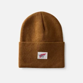 Strickmütze mit Logo, Unisex-Strickmütze in Kupfer