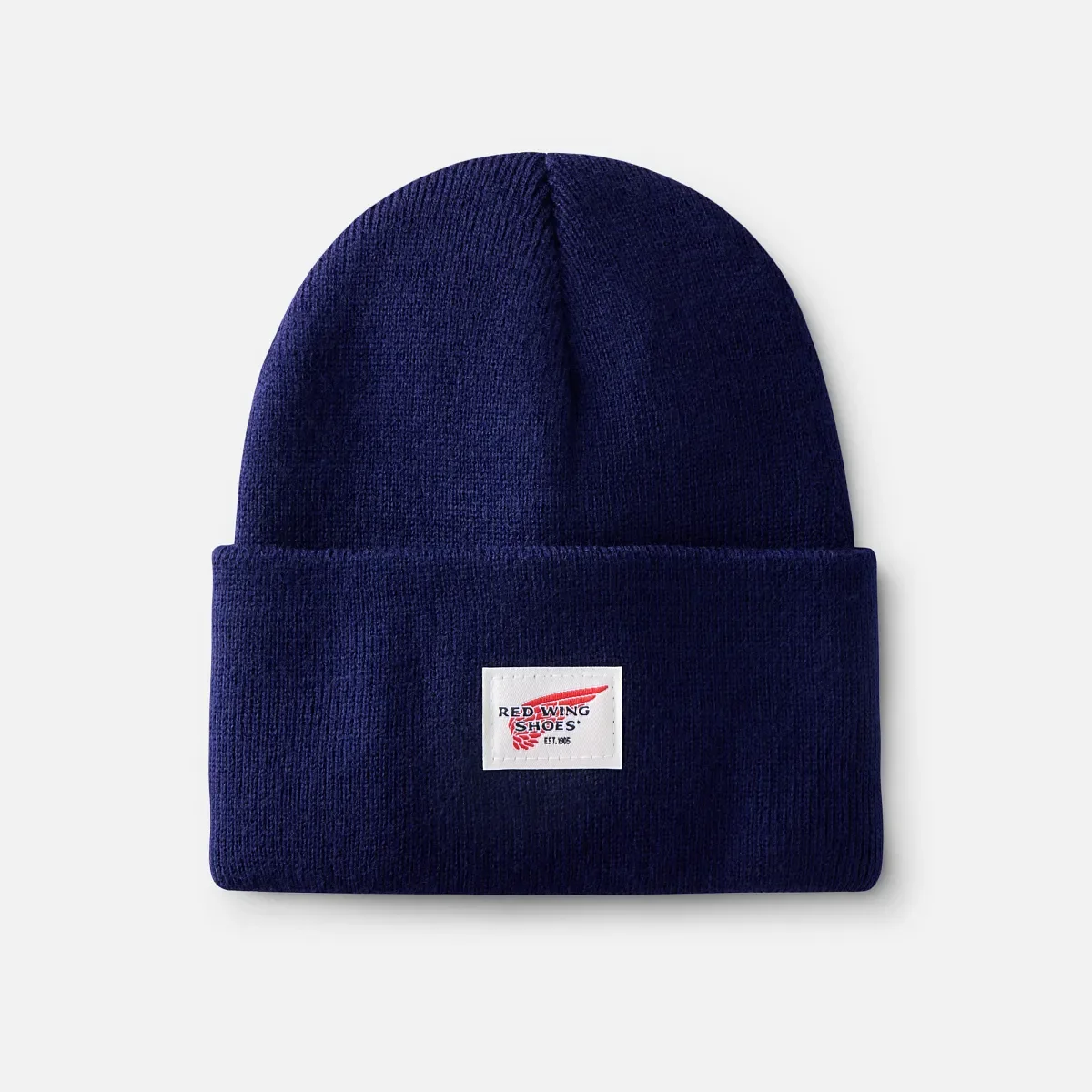 Strickmütze mit Logo – Unisex-Strickmütze in Marineblau