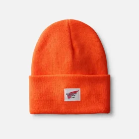 Strickmütze mit Logo – Unisex-Strickmütze in Orange