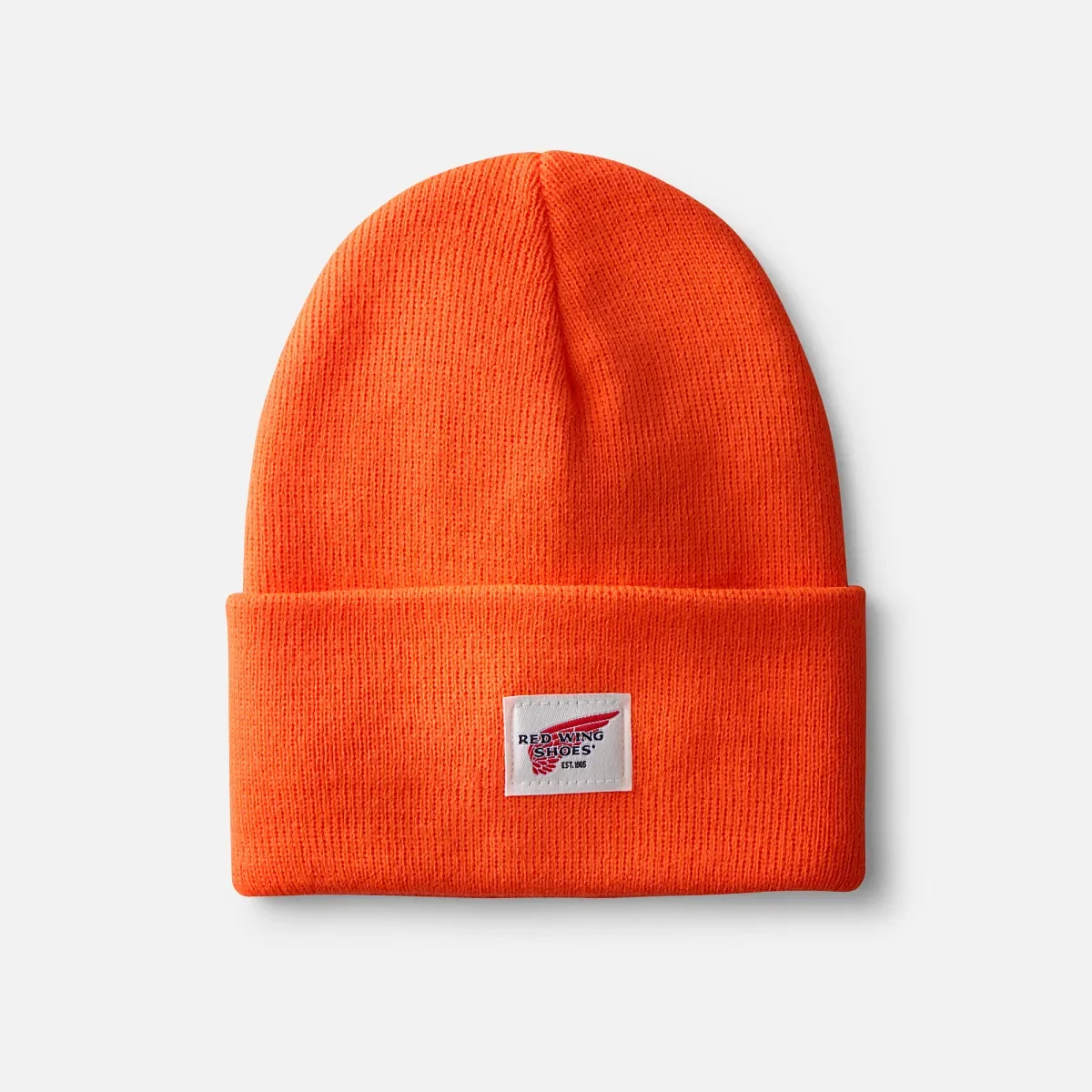 Strickmütze mit Logo – Unisex-Strickmütze in Orange