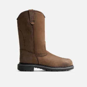 Supersole® Herren-Stiefel, 11 Zoll, wasserdicht, mit Sicherheitsschuhen und Metguard, zum Hineinschlüpfen