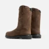 Supersole® Herren-Stiefel, 11 Zoll, wasserdicht, mit Sicherheitsschuhen und Metguard, zum Hineinschlüpfen