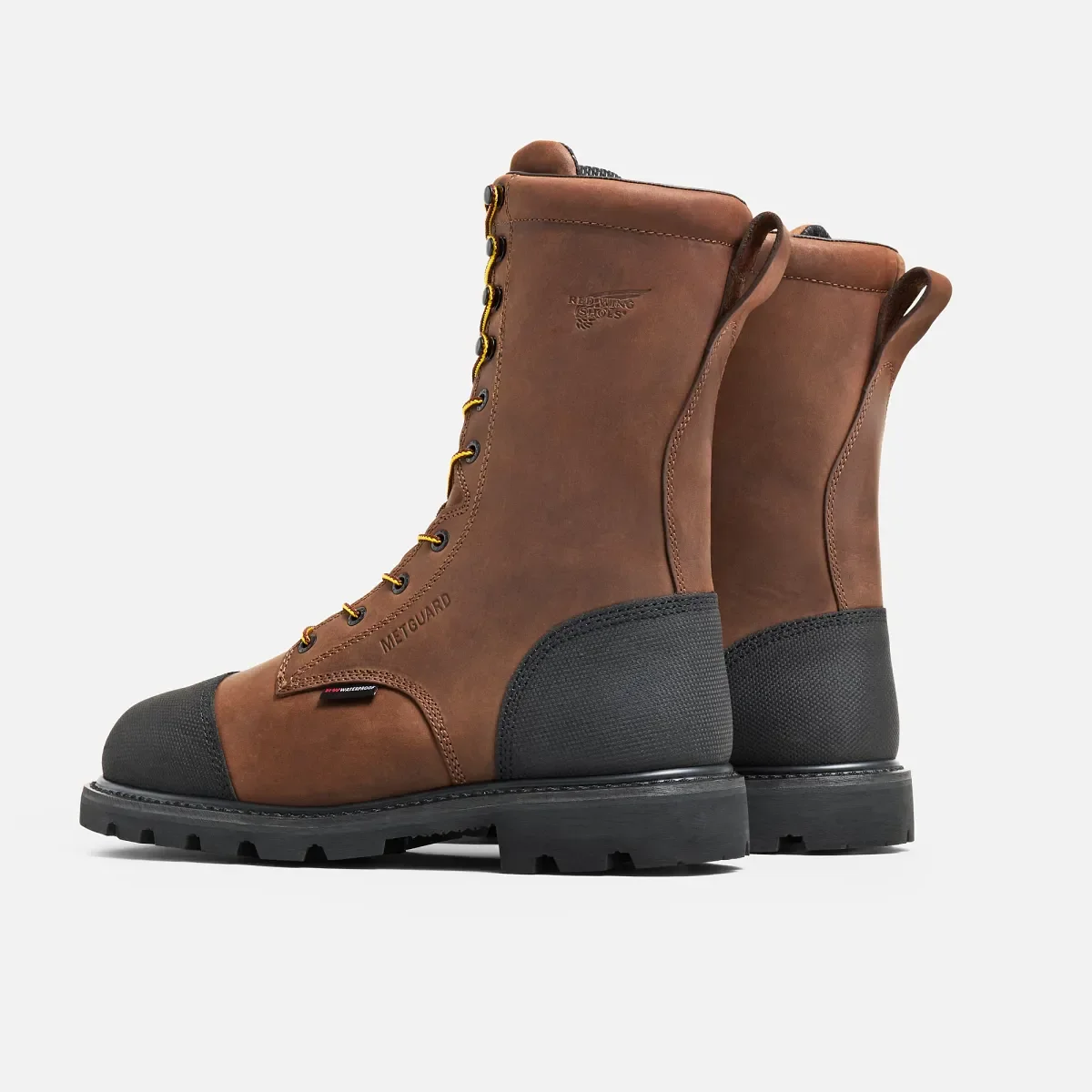 TruWelt Herren-Stiefel mit 10-Zoll-Schaft, wasserdicht, Sicherheitsschuhe und Mittelfußschutz