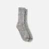 Unisex-Crew-Socken aus Baumwollmischung im Ragg-Look in Schwarz/Weiß
