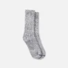 Unisex-Ragg-Crew-Socken aus Baumwollmischung in Marineblau/Weiß