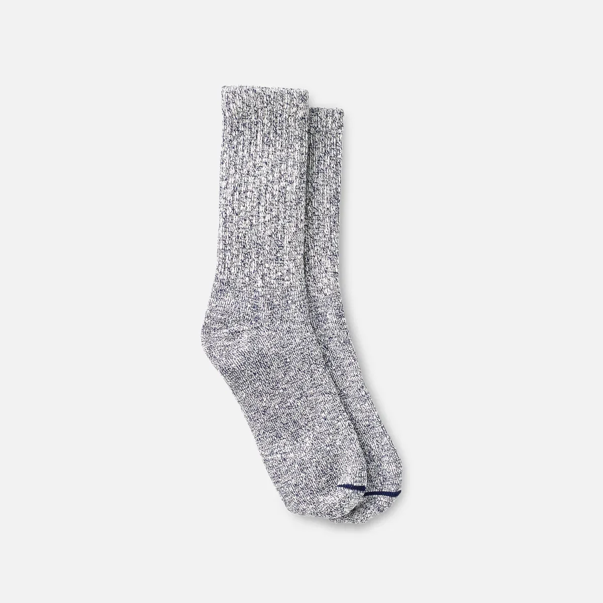 Unisex-Ragg-Crew-Socken aus Baumwollmischung in Marineblau/Weiß