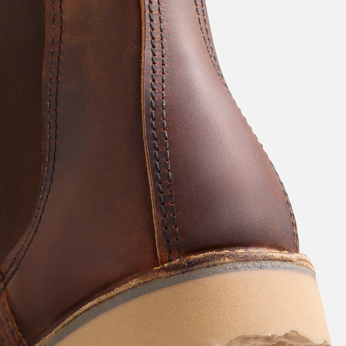 Weekender Chelsea Herren-Stiefel „Weekender Chelsea“ aus kupferfarbenem „Rough & Tough“-Leder
