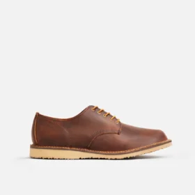 Weekender Oxford – Herren-Oxford aus kupferfarbenem „Rough & Tough“-Leder