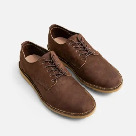Weekender Oxford – Herren-Oxford aus schokoladenbraunem Muleskinner-Leder